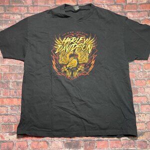 Harley Davidson Front Back Graphic Tshirt Gateway St Louis MO Y2K Skate Sz XL